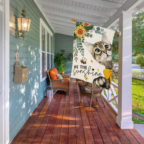 EKOREST burlap outdoor flag weather-resistant for seasonal use.