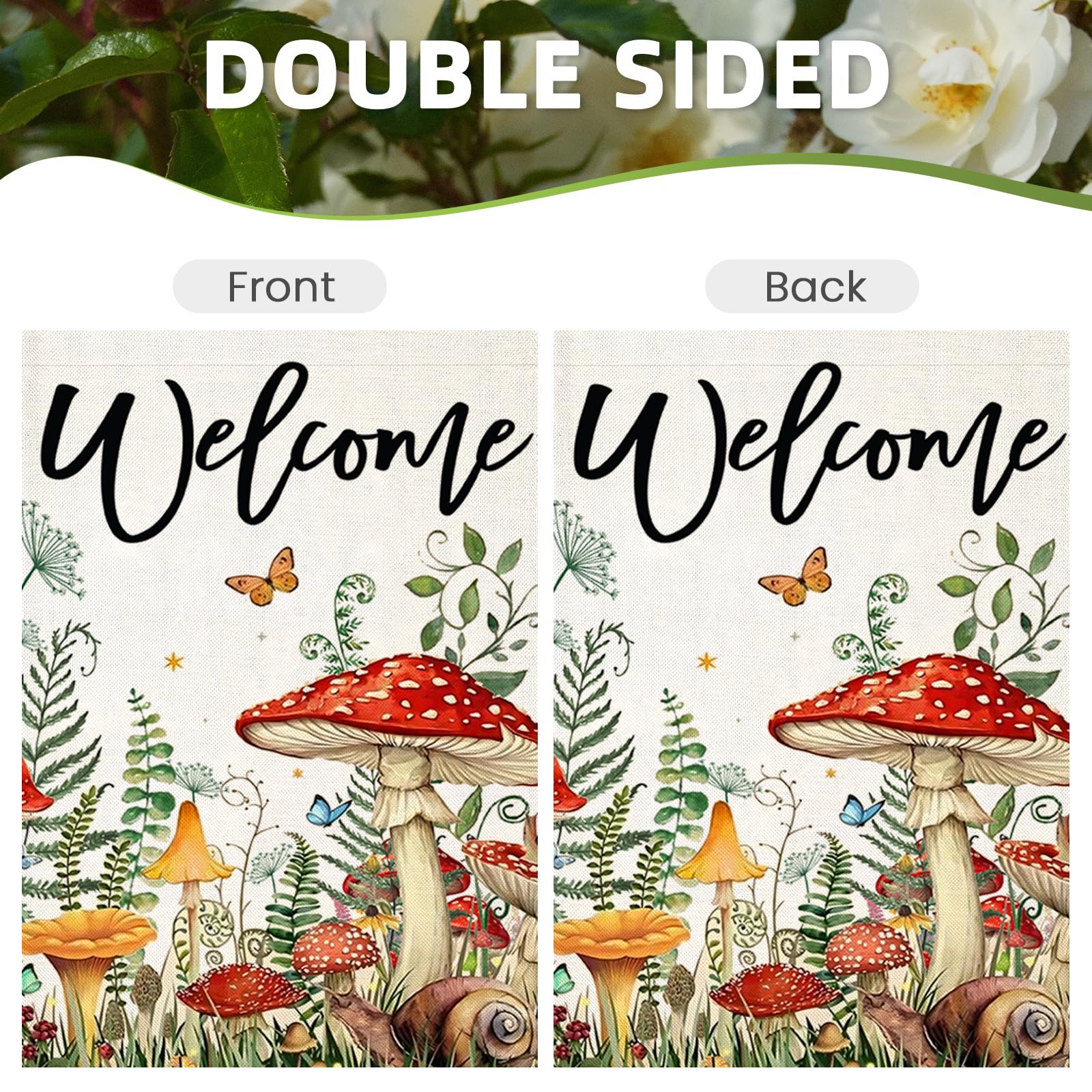 EKOREST farmhouse garden flag, timeless outdoor charm