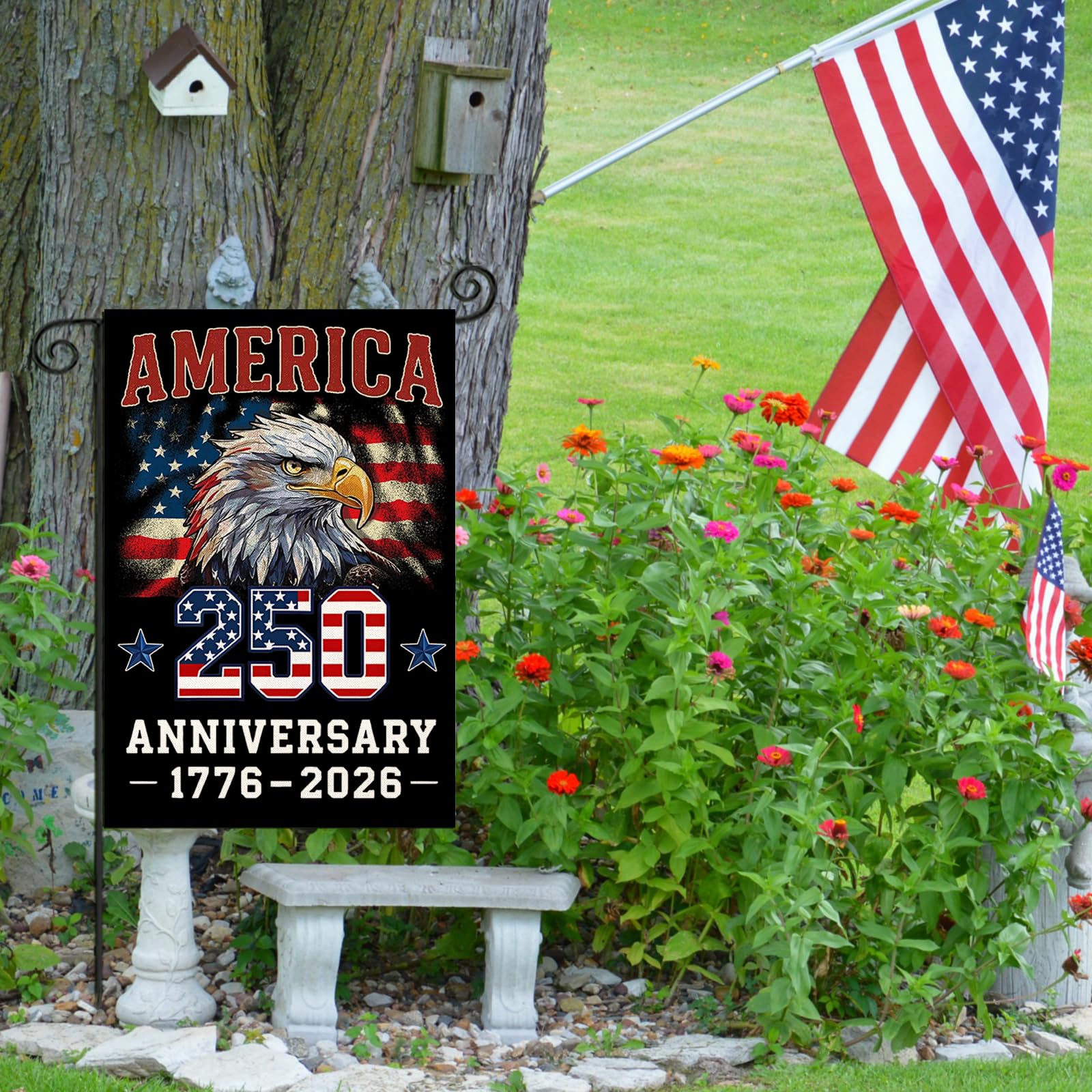 EKOREST Independence Day decor banner for patios and porches