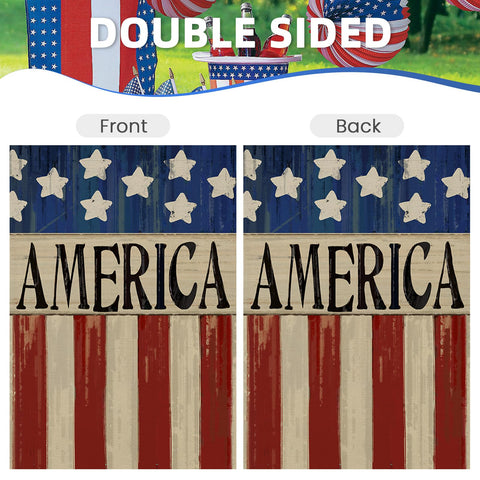EKOREST machine-washable polyester flag resists fading under sun and rain.