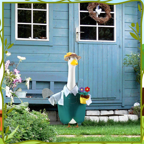 EKOREST spring gardener costume with flower pot adds vibrant seasonal charm.