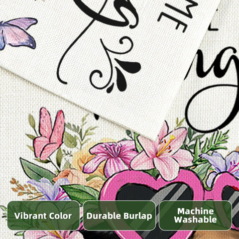 EKOREST spring welcome flag offers a cheerful motif for outdoor guests.