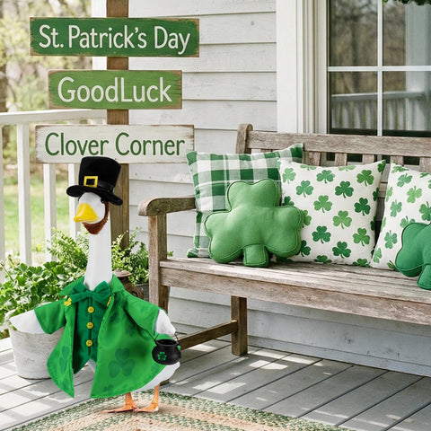 EKOREST Irish man skirt on goose outfit for vibrant St Patrick's vibe