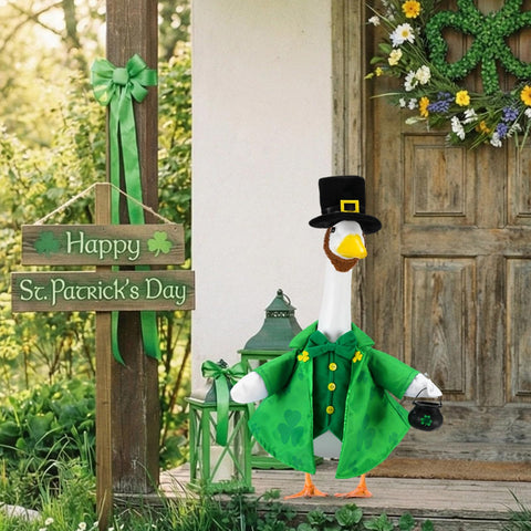 EKOREST vibrant colors brighten outdoor St Patrick's Day display