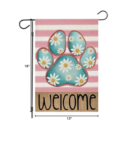 EKOREST welcome spring flag includes outdoor decor for welcoming entrances.