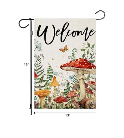 EKOREST Welcome Summer flag, seasonal outdoor decoration for holidays