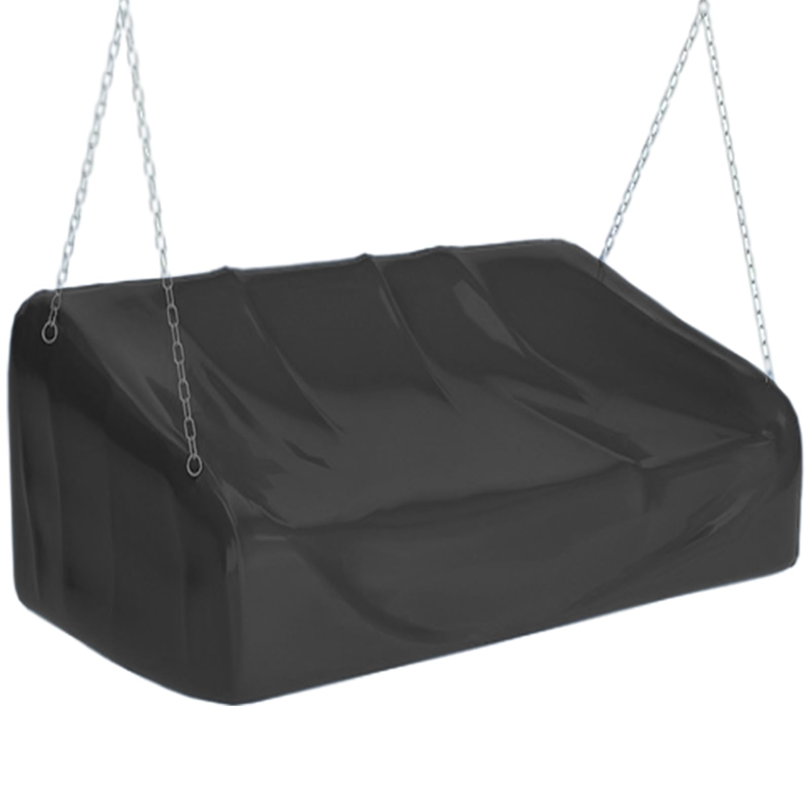 EKQSGLC hanging porch swing cover front view protecting swing from rain and sun