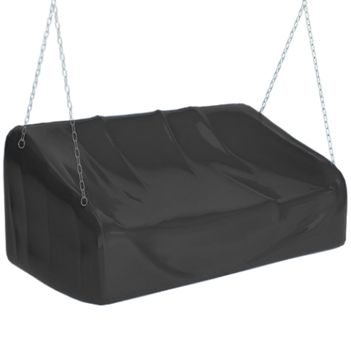 EKQSGLC hanging porch swing cover front view protecting swing from rain and sun