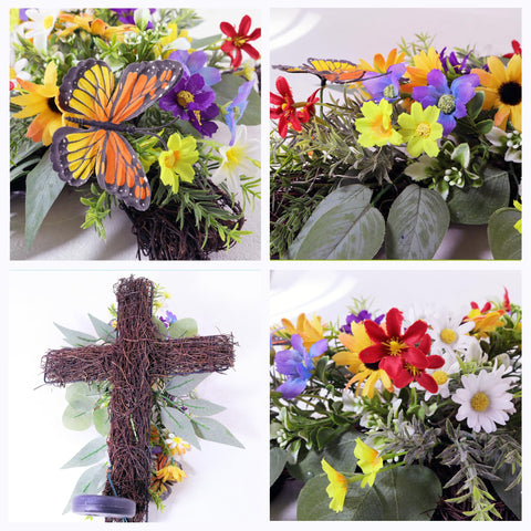 Eksen Solar Flower Cross makes a thoughtful sympathy gift for loved ones.