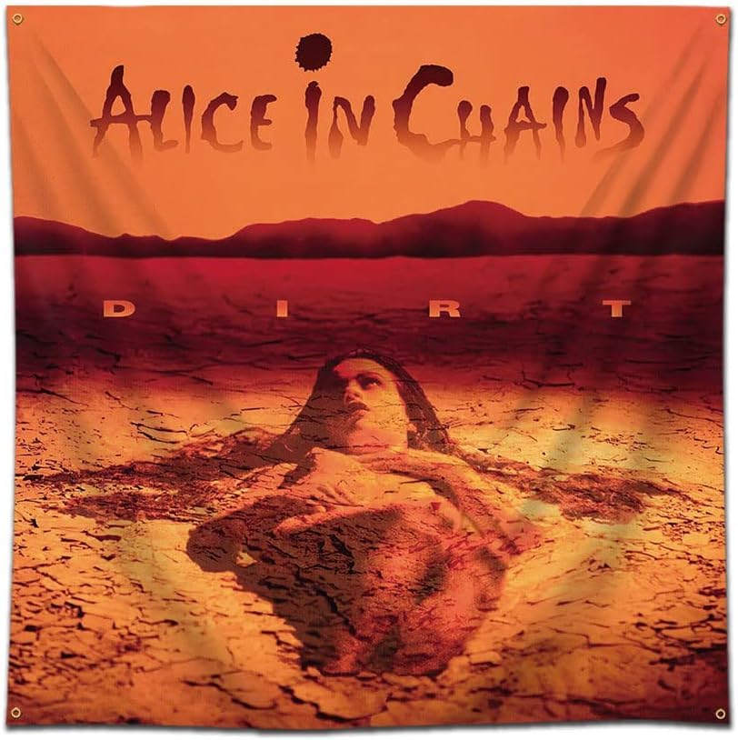 Eksent Alice Rock tapestry flag 4x4ft – vivid print for dorm or patio decor.