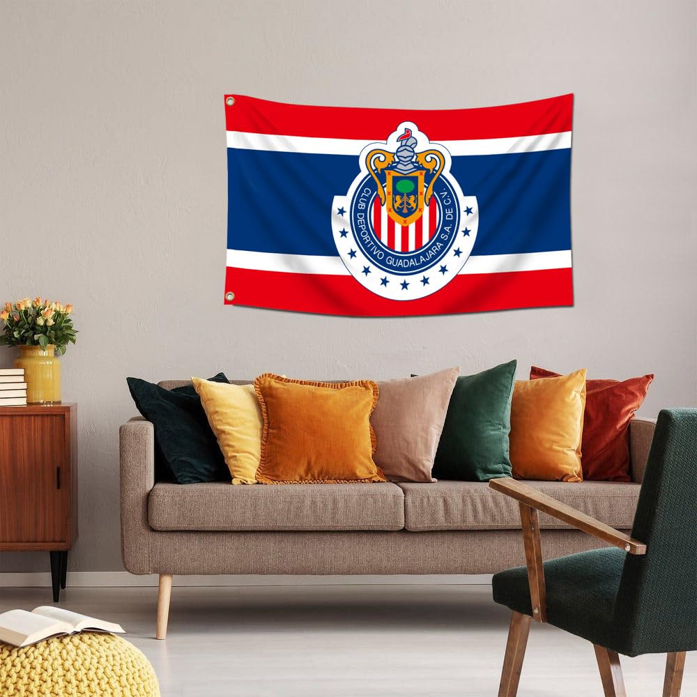 Eksent flag with brass grommets for wall mounting or flagpole