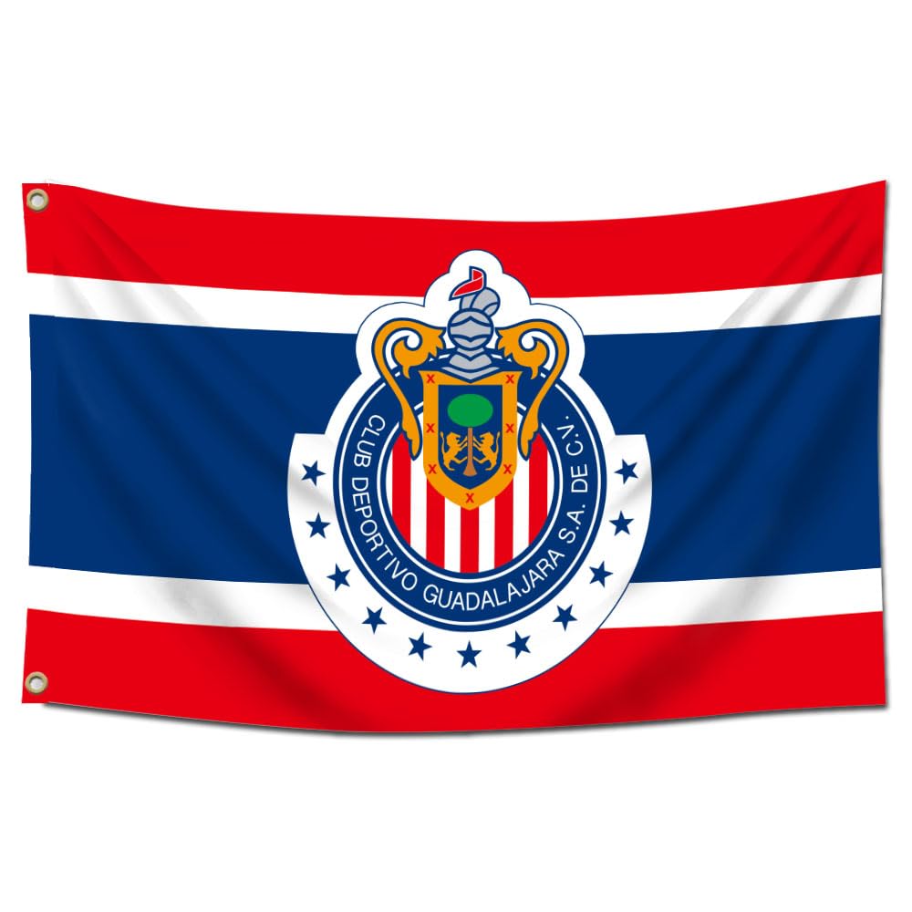 Eksent Guadalajara flag banner 3x5 ft with bold colors for stadium or dorm