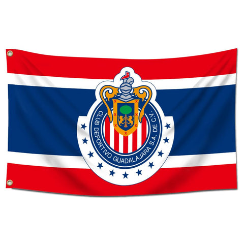 Eksent Guadalajara flag banner 3x5 ft with bold colors for stadium or dorm