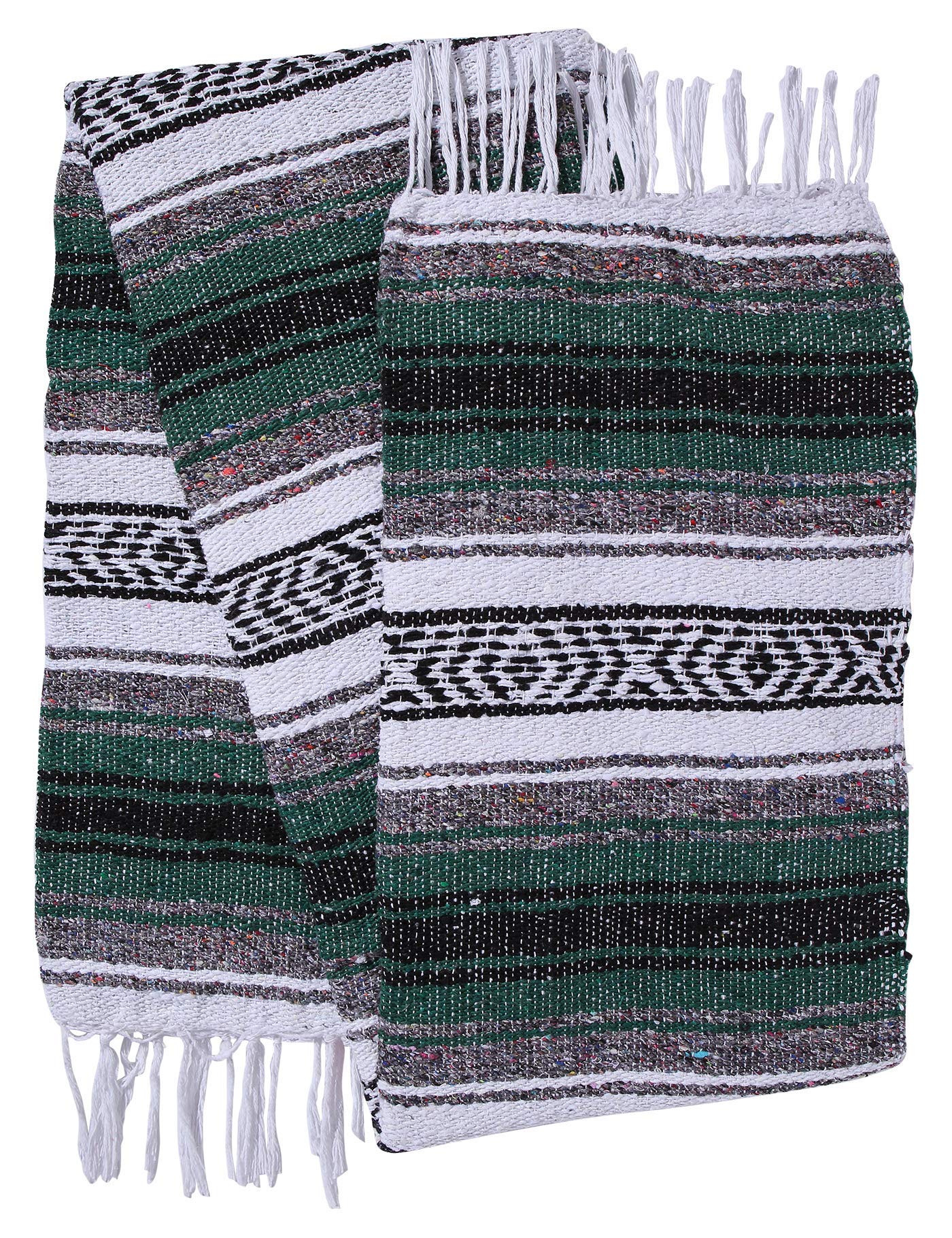 El Paso Designs serape blanket at the beach adds color and light coverage