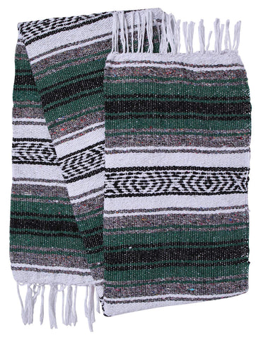 El Paso Designs serape blanket at the beach adds color and light coverage