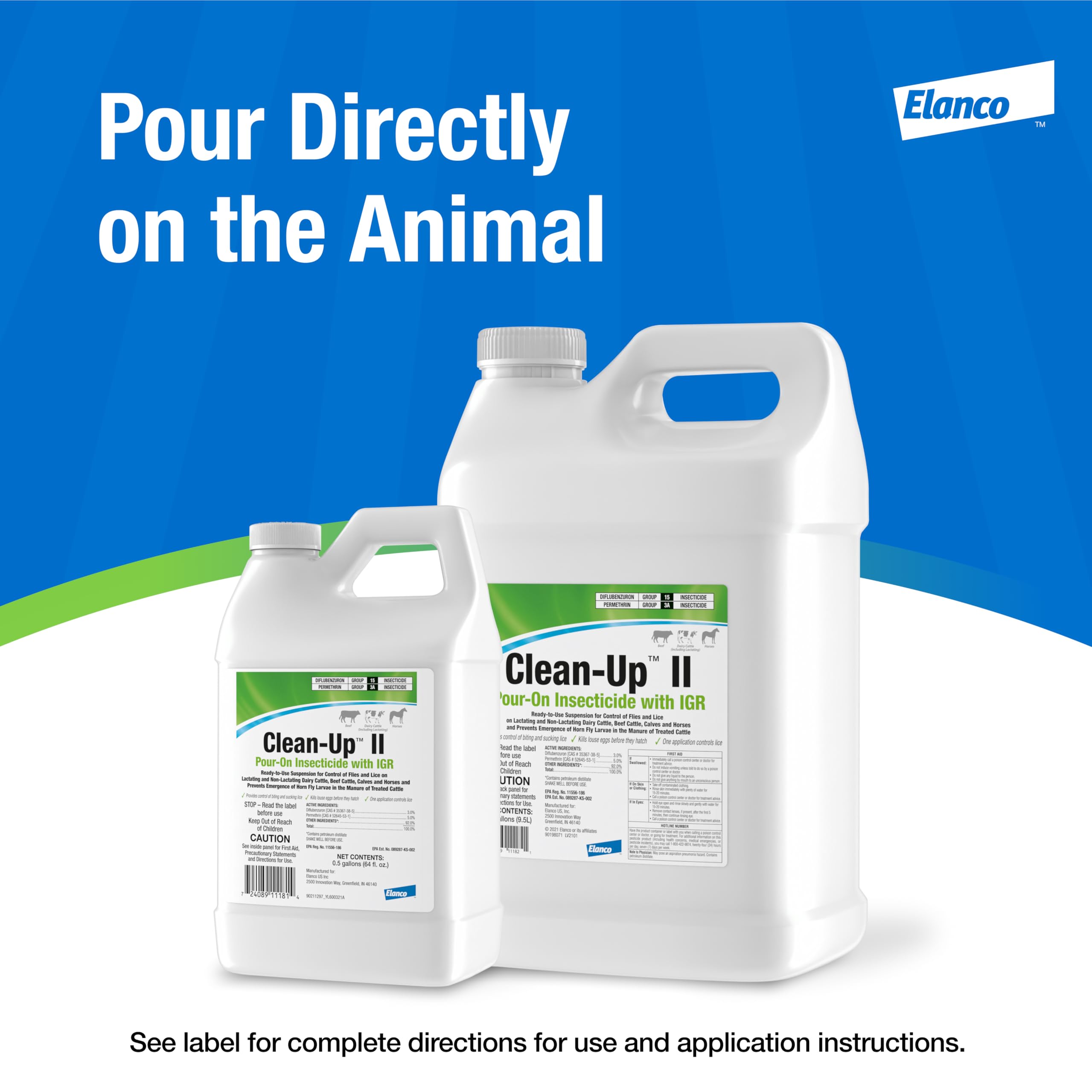 Suitable for calves and horses with versatile application options.