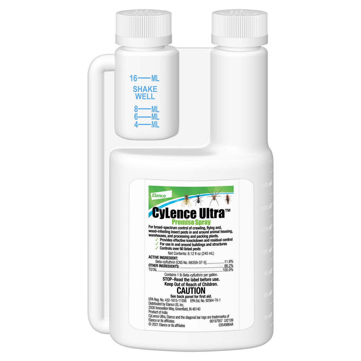 Elanco CyLence Ultra Premise Spray bottle ready for indoor and outdoor use.