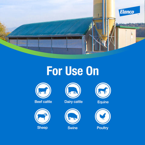 Elanco Permectrin II ready-to-use in dairy and beef cattle facilities.