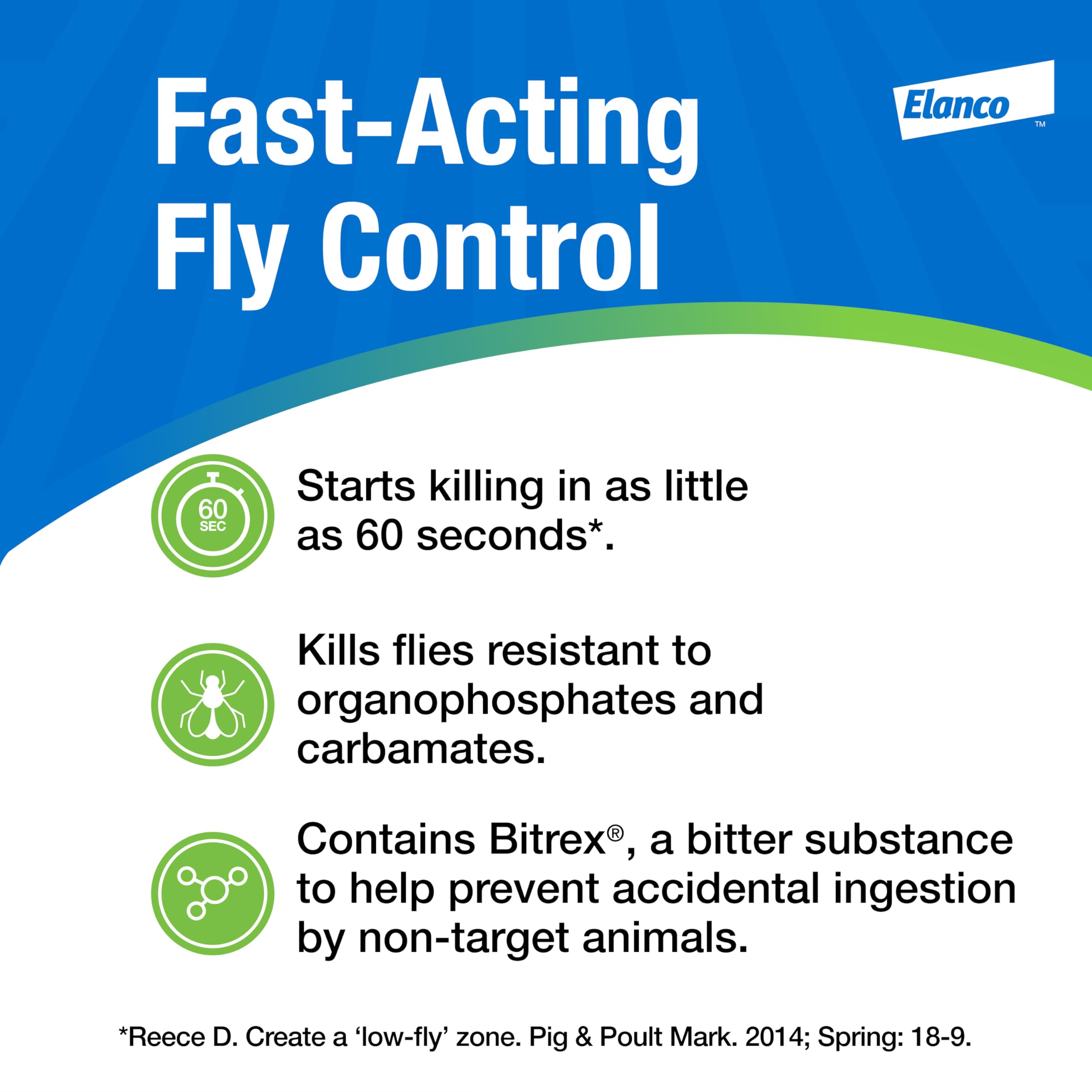 Elanco QuickBayt with Bitrex deters accidental ingestion by animals.