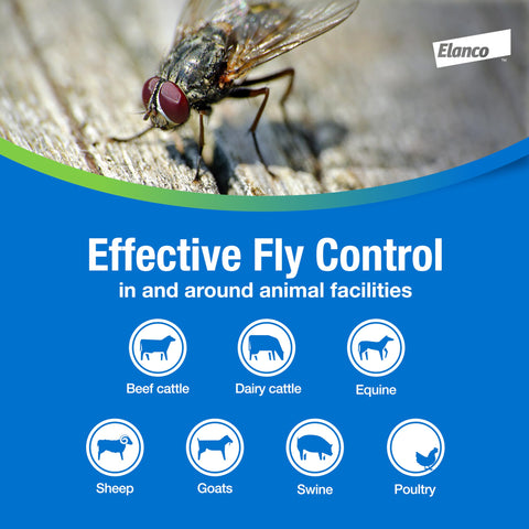 Elanco QuickBayt acts fast within 60 seconds to reduce fly activity.