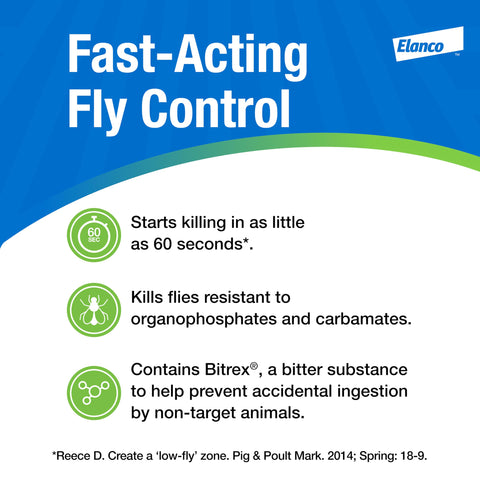 Elanco QuickBayt Fly Bait acts fast to reduce fly activity