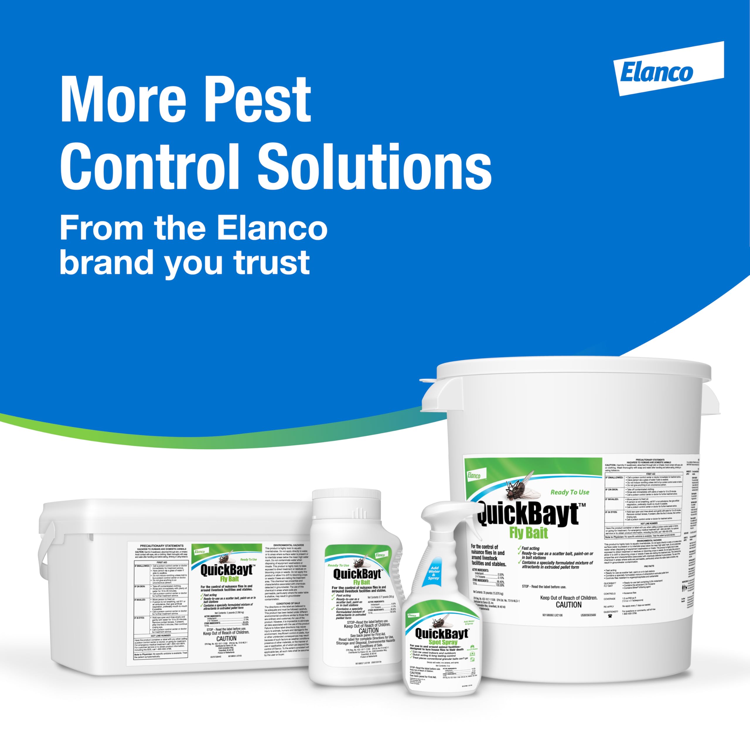 Elanco QuickBayt Fly Bait supports Integrated Pest Management rotation