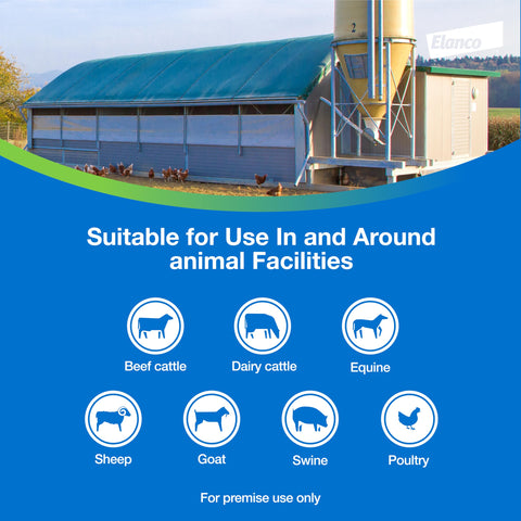 Three-ounce bottle demonstrates compact size for quick premise applications