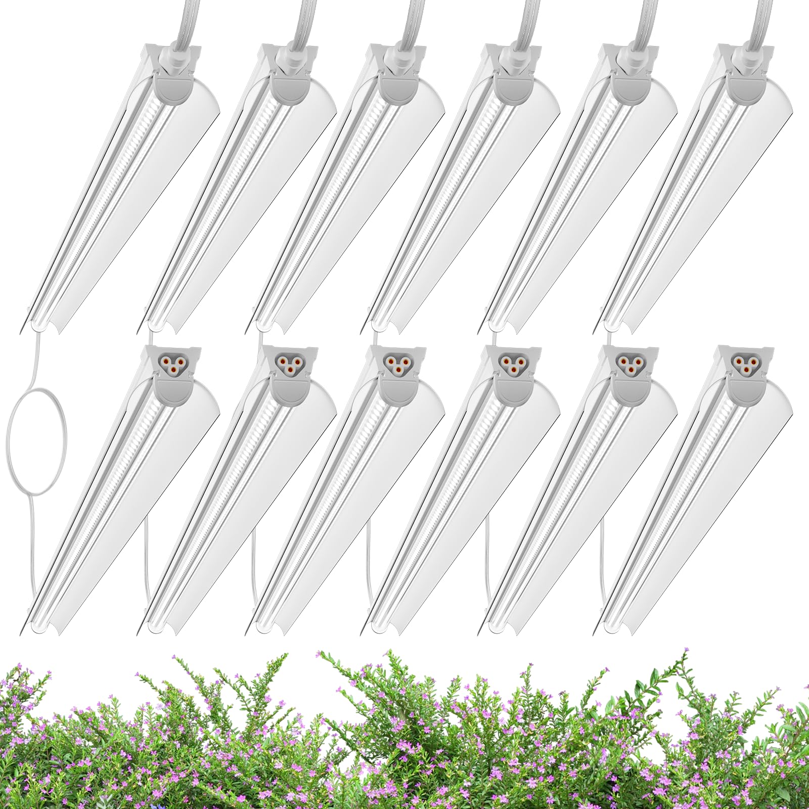 Elaruslux 4ft grow light strip kit shown for easy indoor gardening setup