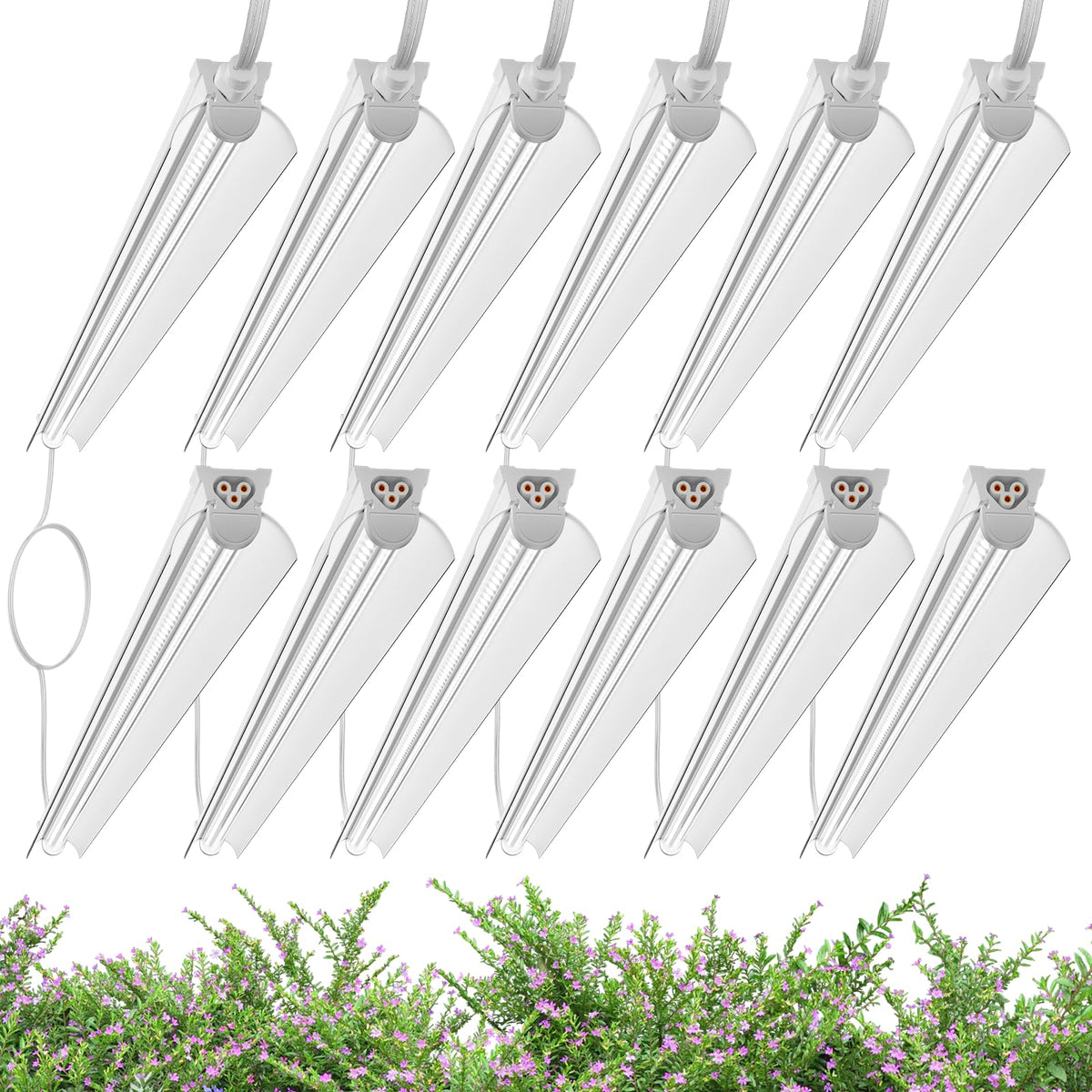 Elaruslux 4ft grow light strip kit shown for easy indoor gardening setup