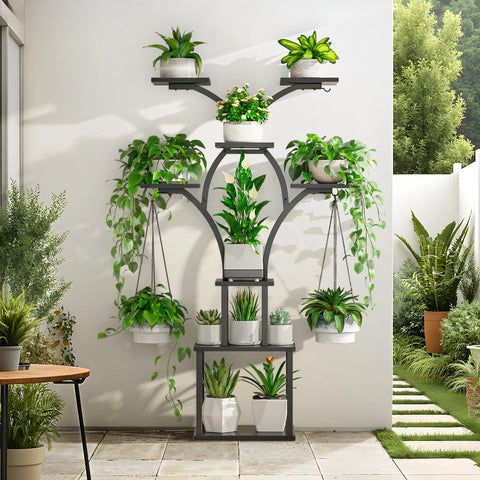 Elbourn anti-tipping device helps keep plants secure around kids and pets.