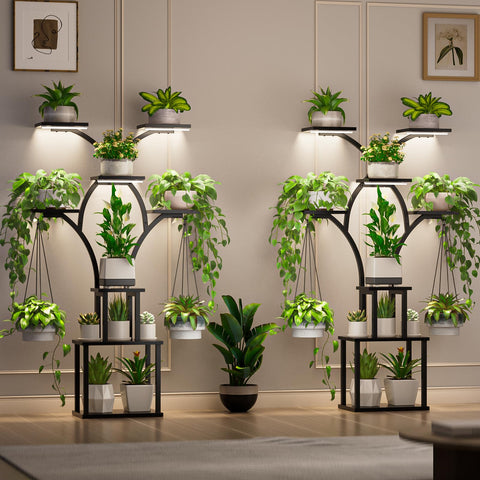 Elbourn metal stand with sturdy iron pipes ensures durable indoor display.