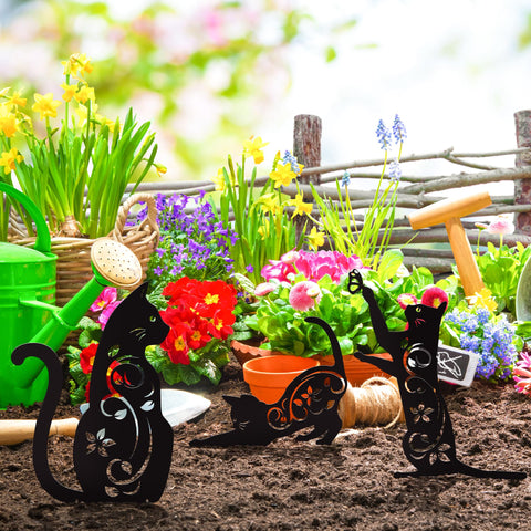 Elcoho gift-ready cat yard decor for cat lovers and garden enthusiasts