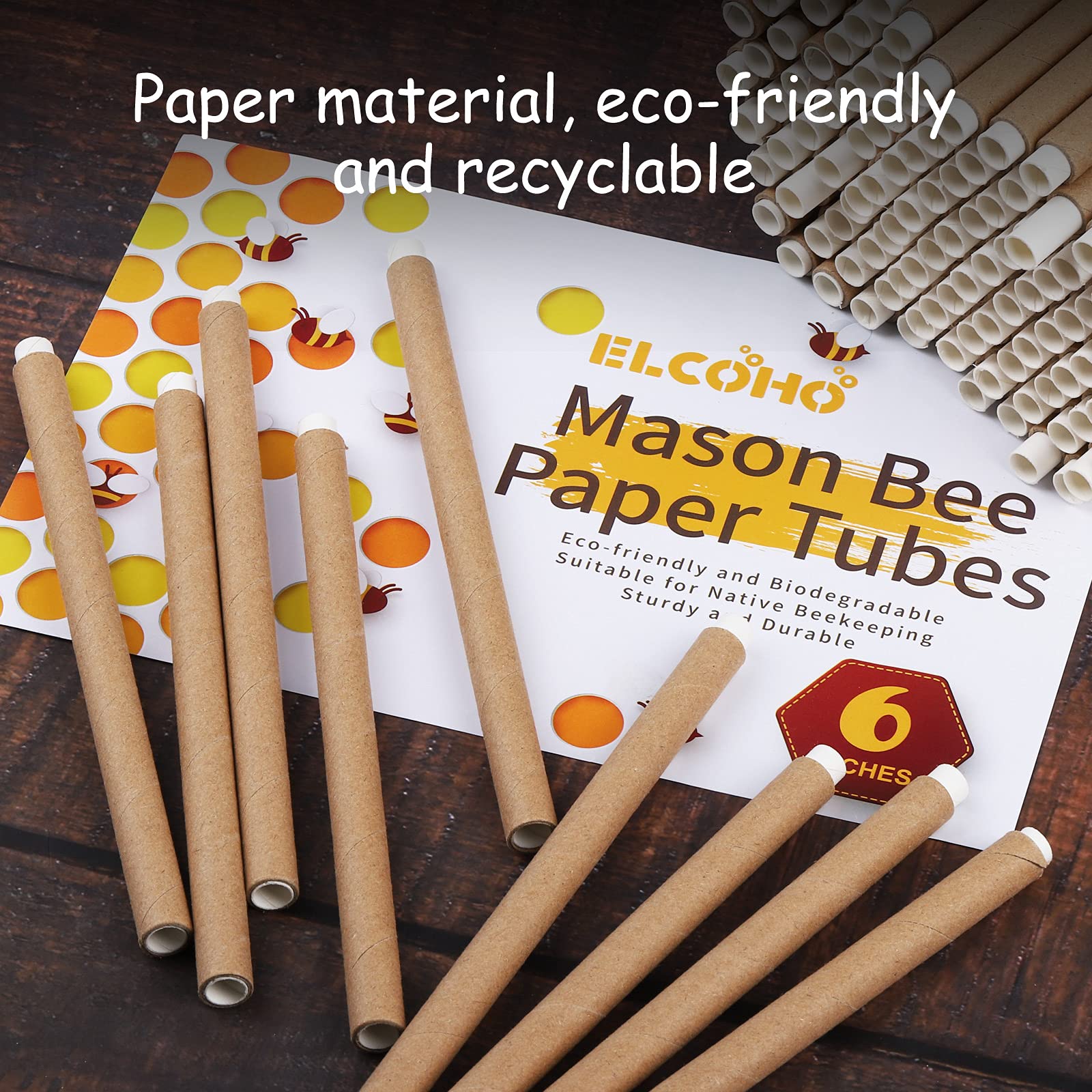 Elcoho cardboard nest tubes with inserts enable easy maintenance and replacement
