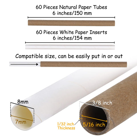 Elcoho white 6-inch refill tubes enable easy rotation and sanitation in nesting houses.