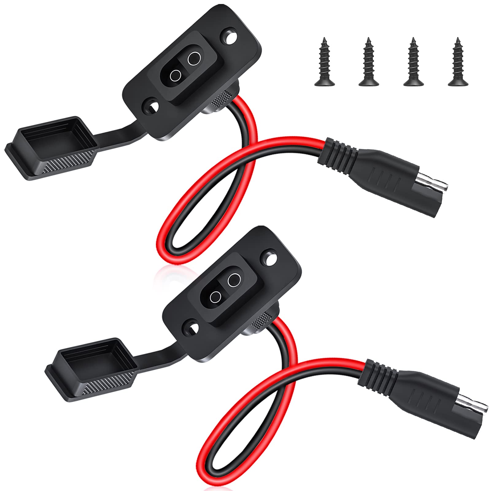 Electop rectangular SAE socket sidewall port for flush mounting and quick connections.