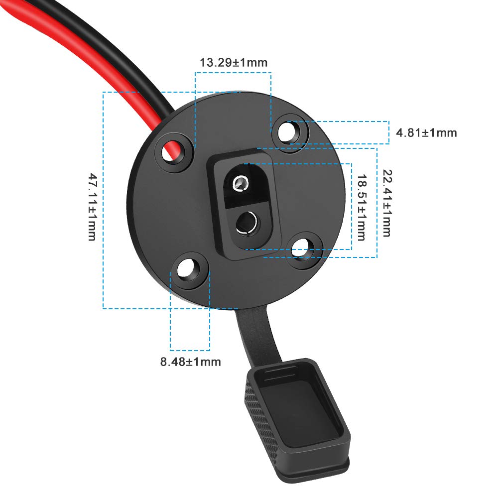 ELECTOP 12AWG SAE extension cable 13.2 inches for versatile setups