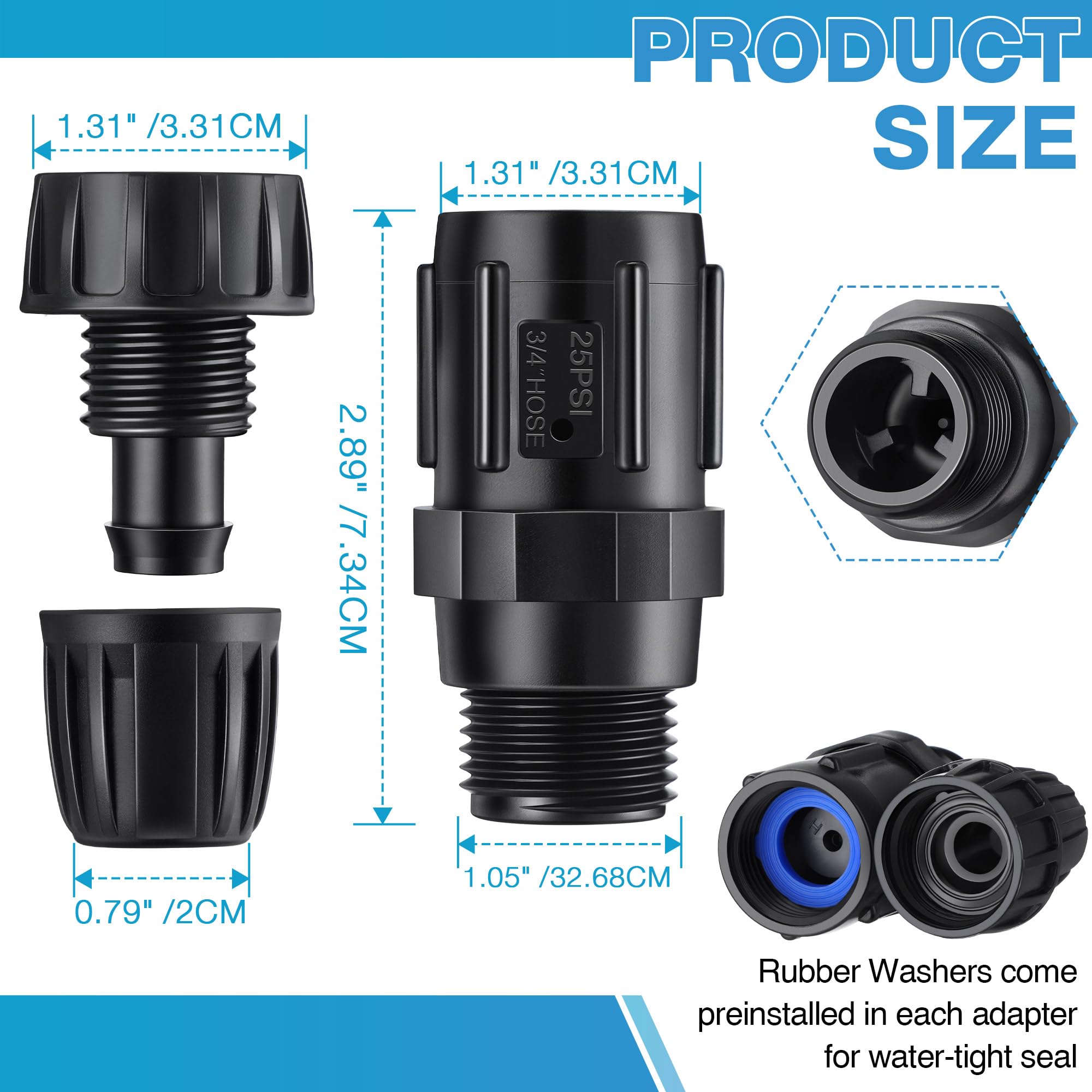 ElectricWise four regulators pack illustrating durable irrigation pressure management.