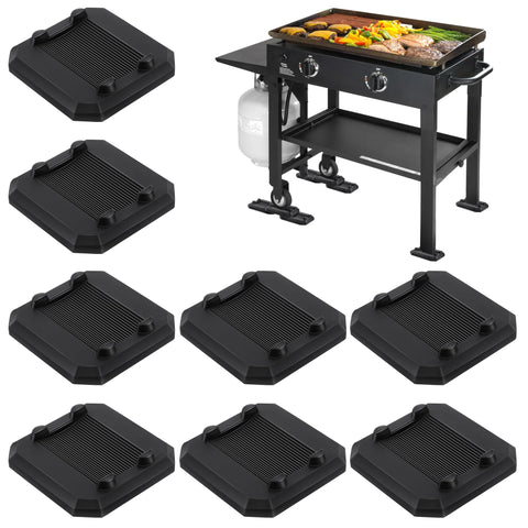 ElectricWise 8pc griddle leveling shims kit stabilizes griddle on uneven ground for consistent cooking.