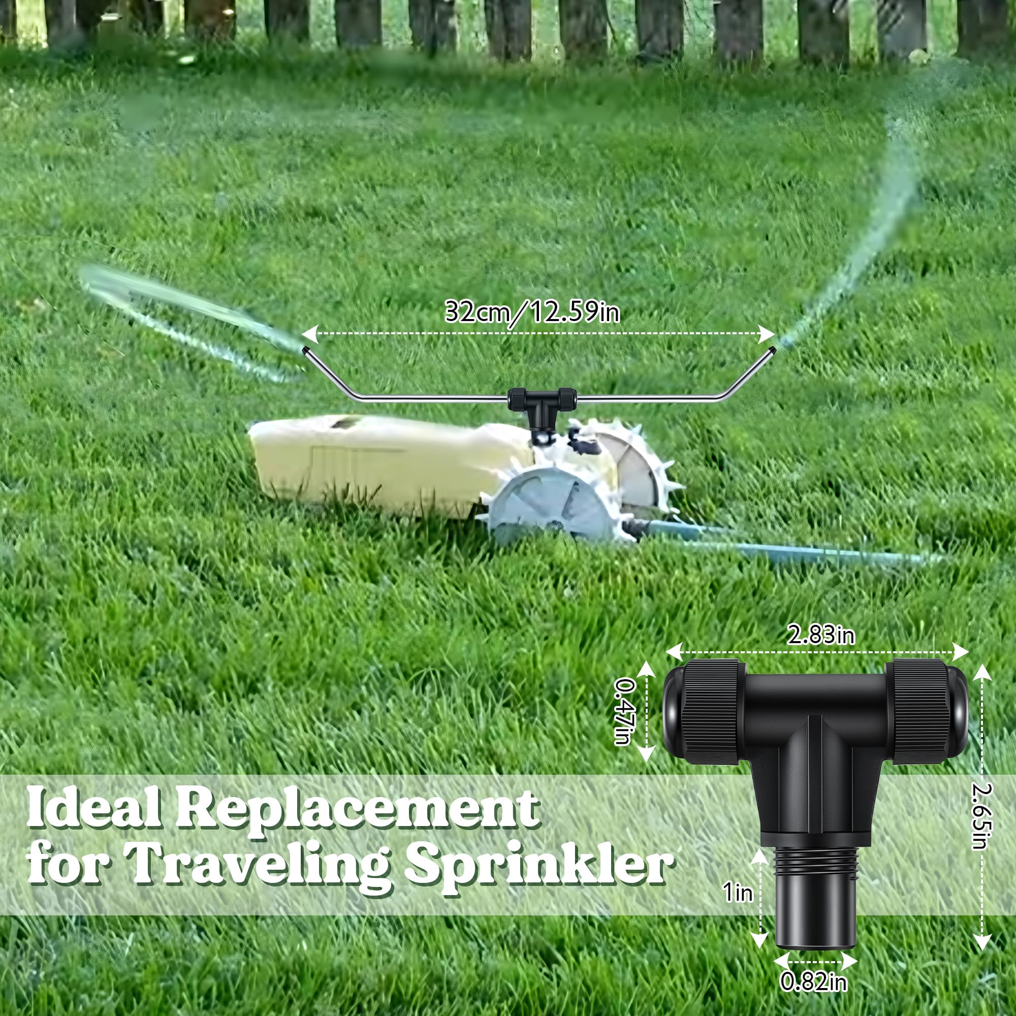 Durable aluminum tube provides light weight and corrosion resistance for outdoor use.
