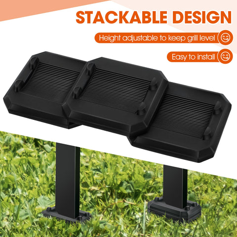 ElectricWise Blackstone griddle-compatible shims ensure quick, tool-free leveling on uneven surfaces.
