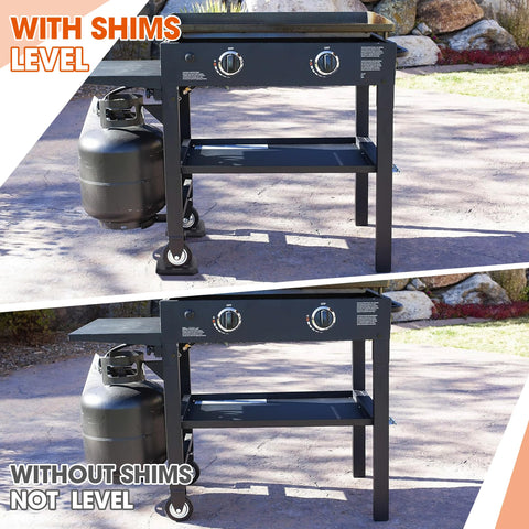 ElectricWise rubber levelers with anti-slip design for stable cooking on uneven ground.