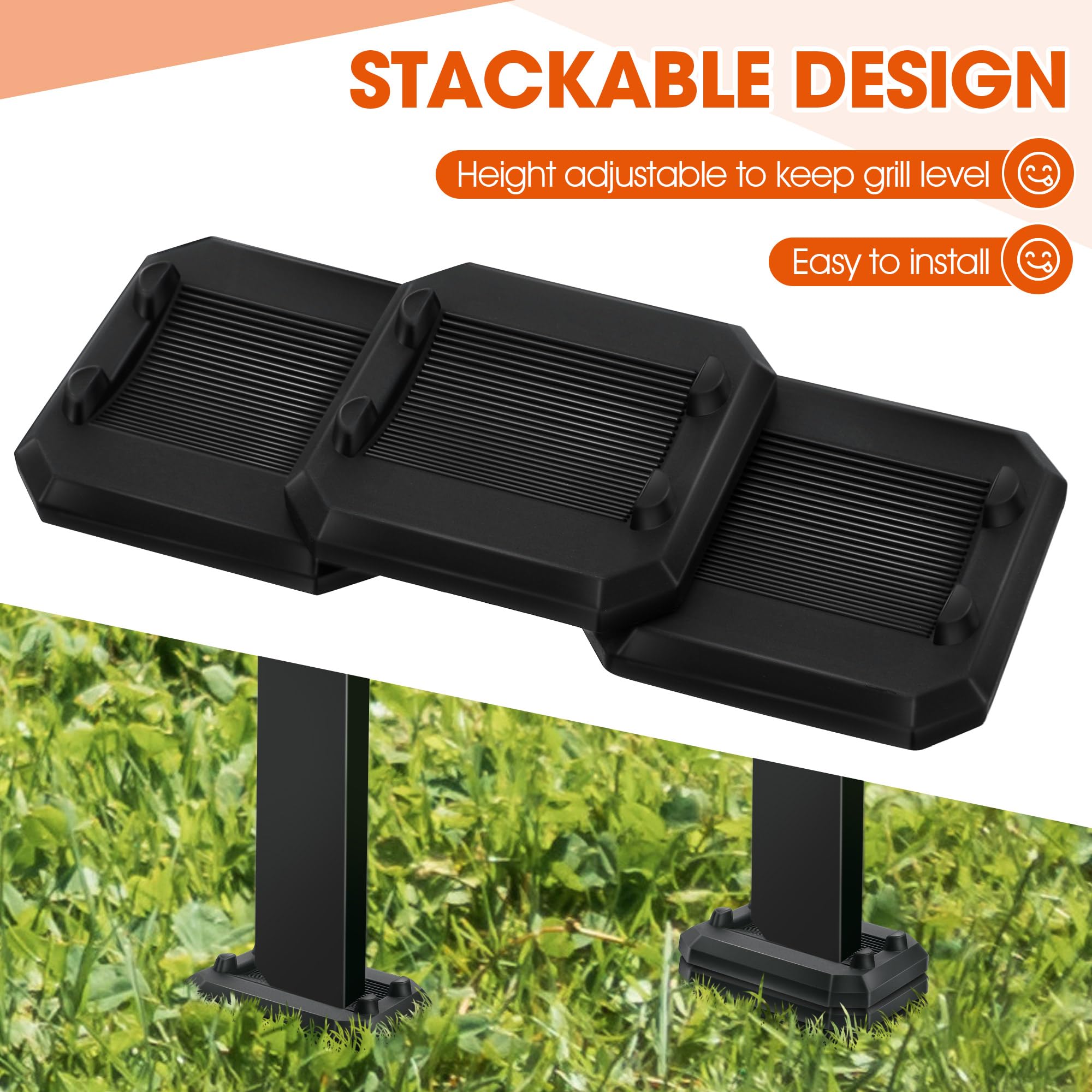 ElectricWise griddle shims showing tool-free setup for quick leveling.