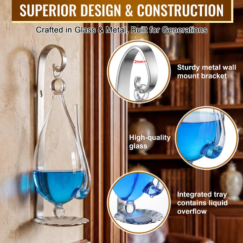 Integrated drip tray helps contain overflow during pressure changes.
