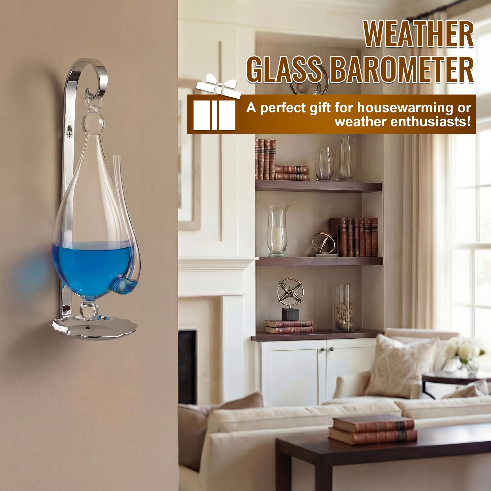 Gift-ready ElectricWise barometer for weather enthusiasts.