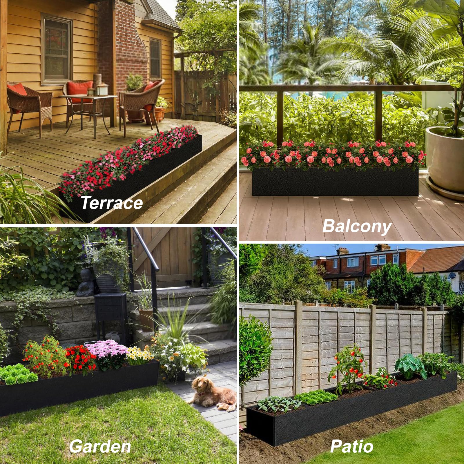 Elefama supports growing vegetables, herbs, flowers, and potatoes with flexible layouts.