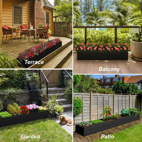 Elefama supports growing vegetables, herbs, flowers, and potatoes with flexible layouts.