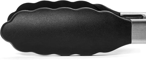 Elegantcharm grooved-thumb-rest red handle enhances grip and heat protection.