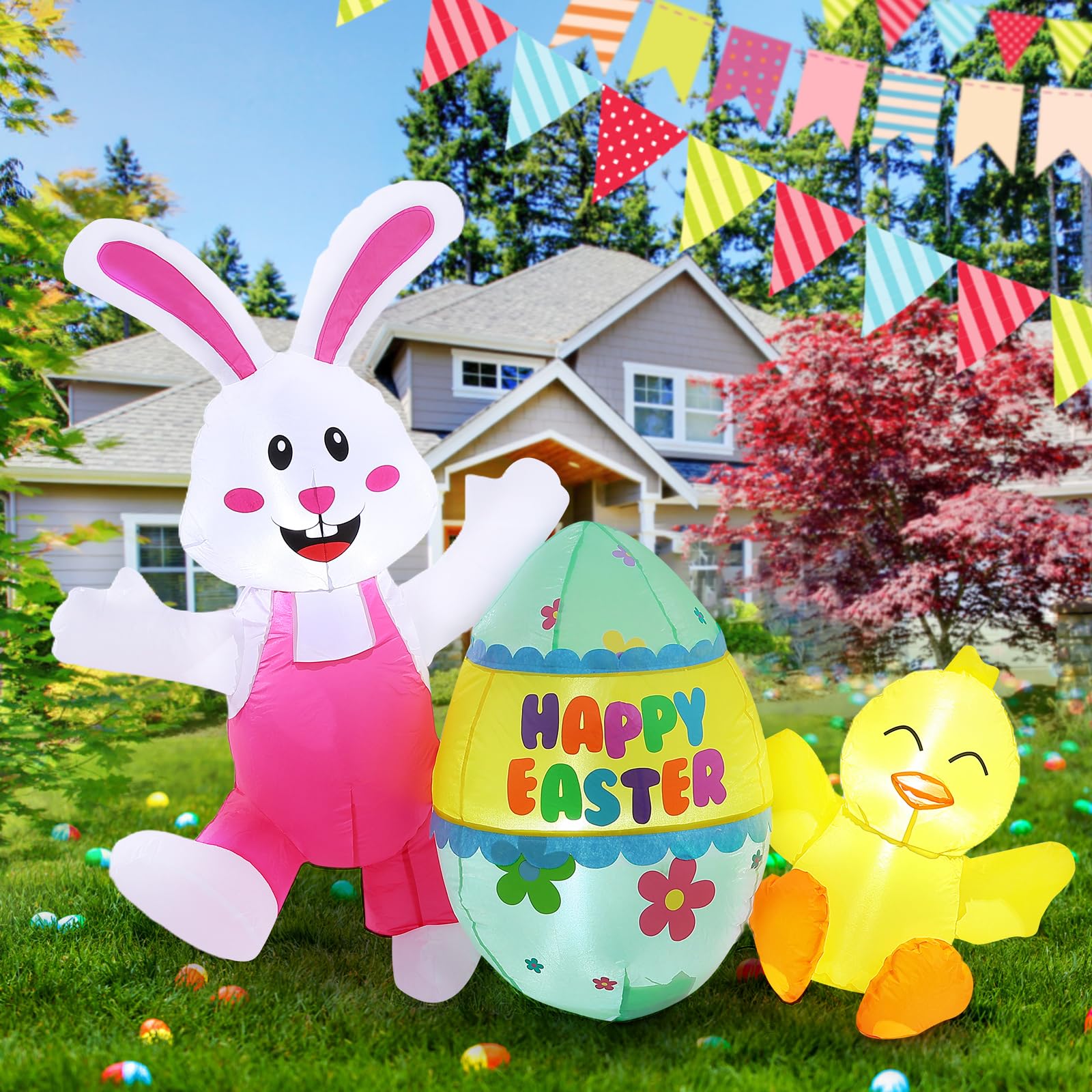 Elegear 5ft yard decor creates welcoming Easter vibes for guests