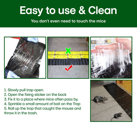 ELEGENZO disposal-ready trap demonstrating mess-free cleanup.