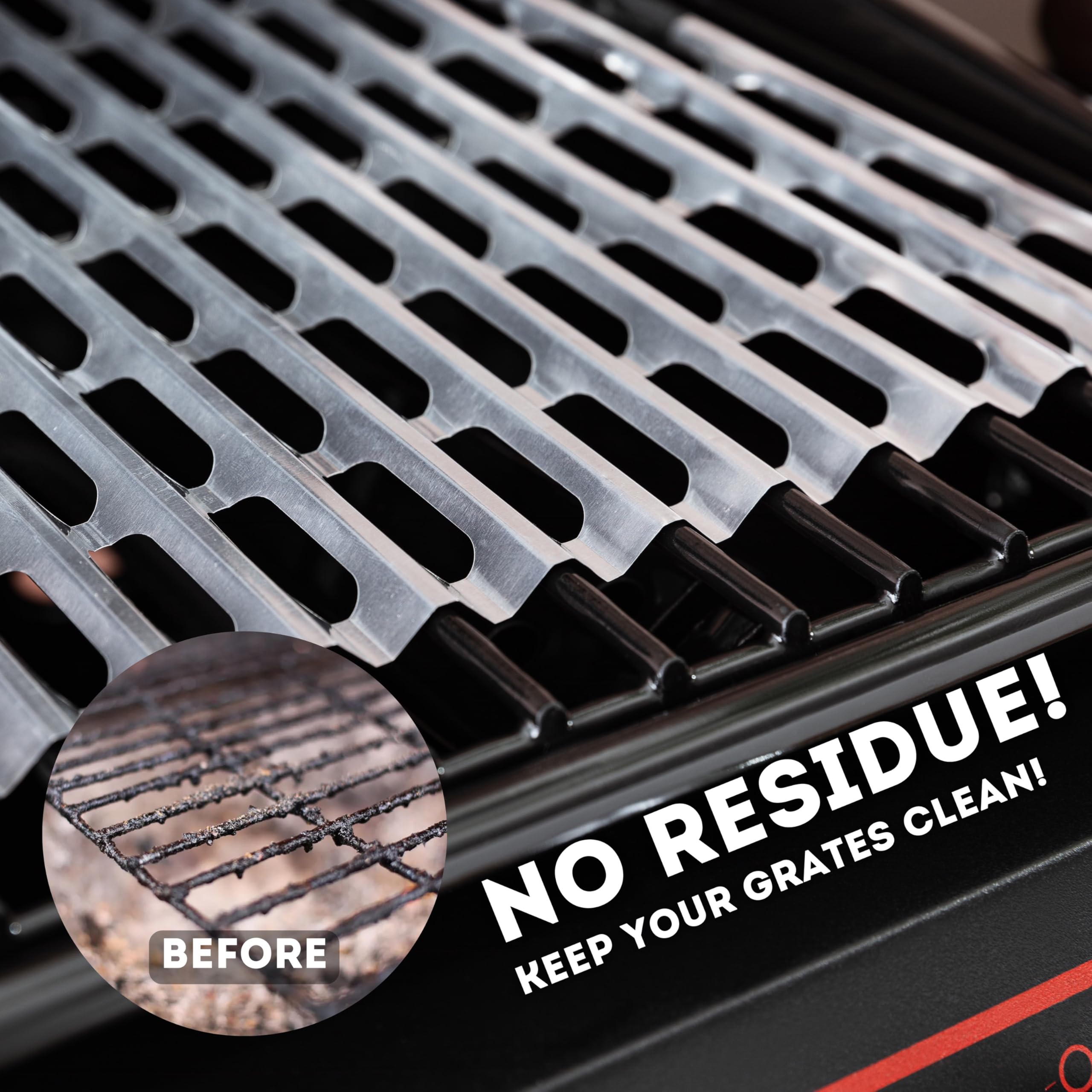 Elegest grill liner on a hot grill grate for mess-free cooking